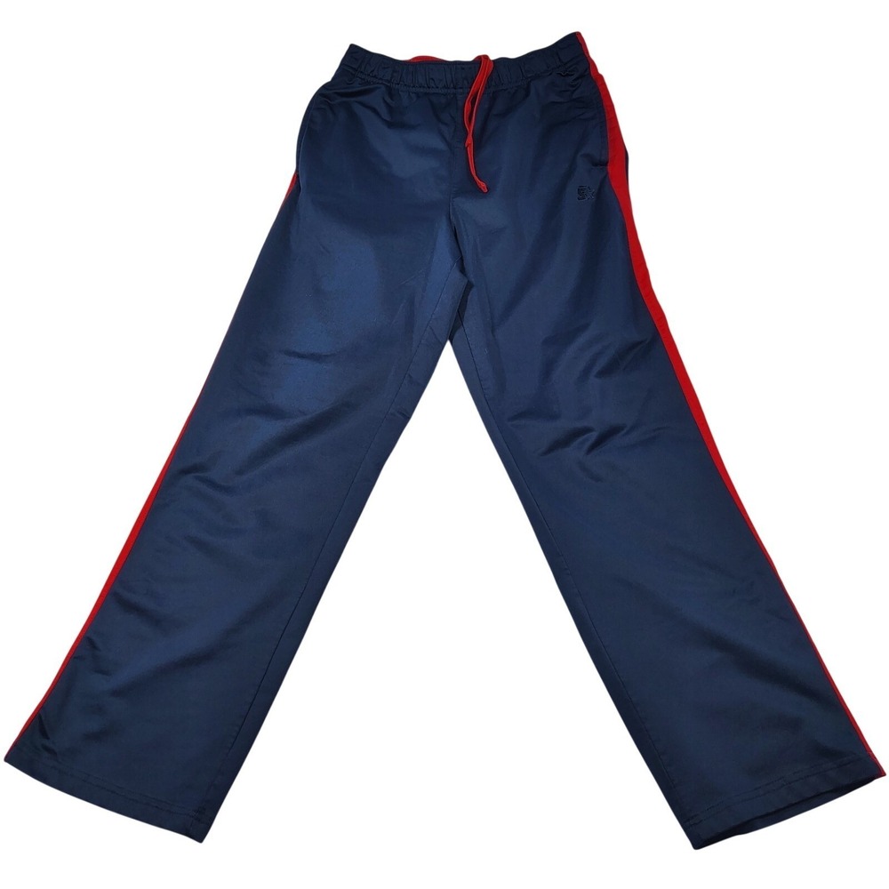 Vtg Starter Men's Size M Blue Red‎ Drawstring Baggy Basketball Sweatpants Y2K